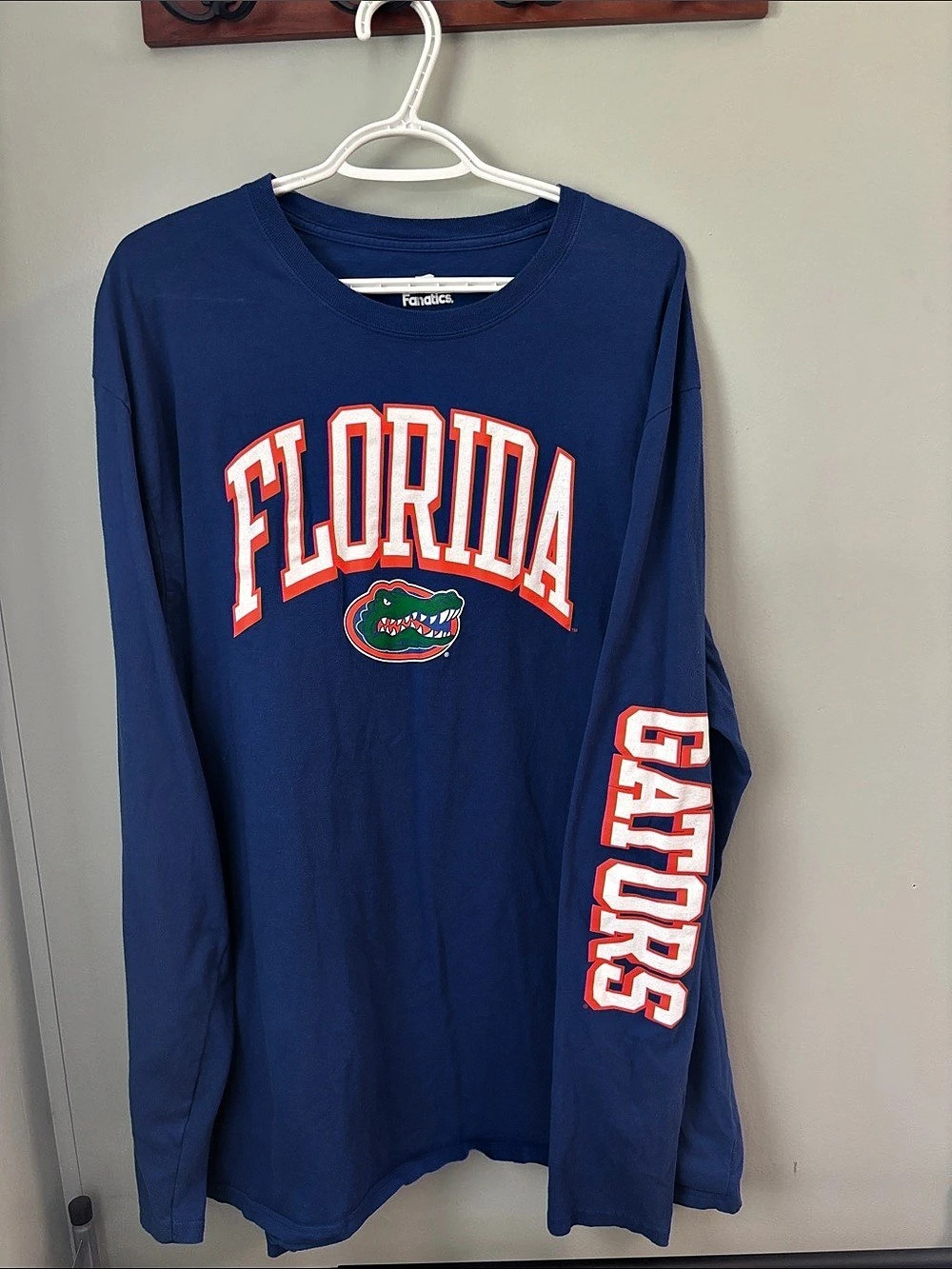Fanatics Florida Gators Arch Logo Long Sleeve T-Shirt Blue Men's 3XL